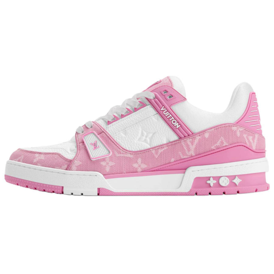 LOUIS VUITTON Trainer Low top Skateboard Shoes Men's Rose