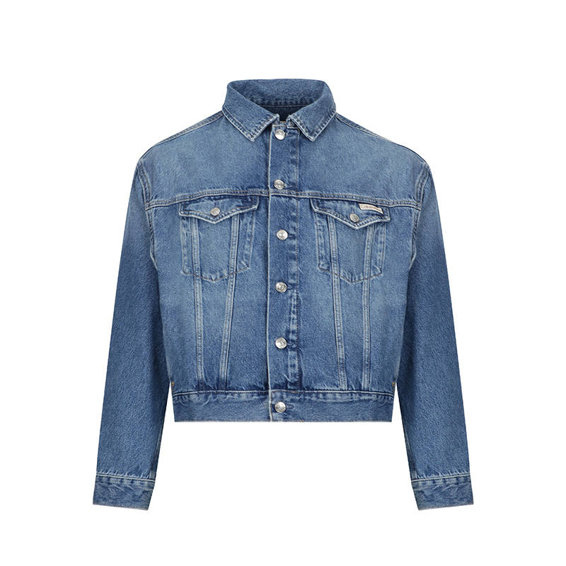 CALVIN KLEIN Denim Jacket Women's Light Blue