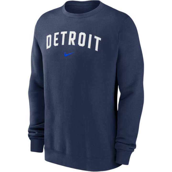 Nike Nike Detroit Tigers 2-Hit Men's Nike Mlb Pullover Crew