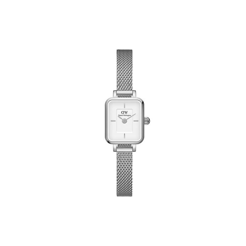 DW/DanielWellington Daniel Wellington QUADRO Collection Small Sugar Cube Wrist Watches Quartz Movement Stainless Steel Watchband 18.2mm