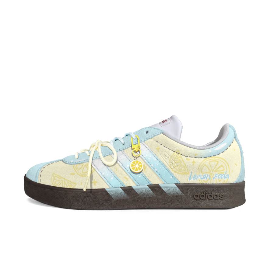Adidas Adidas VL COURT 2.0 Cushioning Abrasion Resistant Low top Skateboard Shoes Unisex Yellow