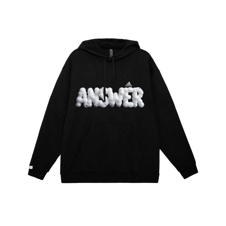 Adidas Adidas SWEAT Sweatshirts Unisex Black Hooded Thickened Regular