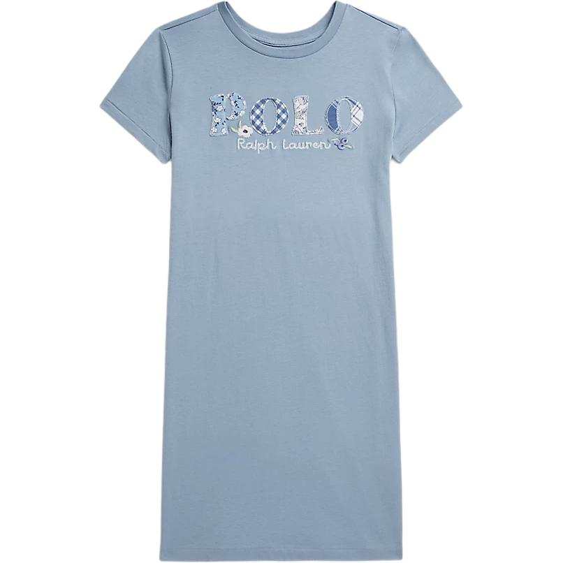 Polo Ralph Lauren Kids Dresses Crew Neck Moderate Midi Dress Non Stretch