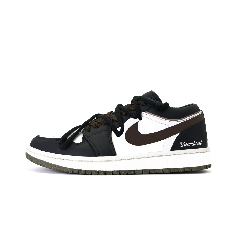 Jordan Jordan Air Jordan 1 Mocha Abrasion Resistant Low top Children's Basketball Shoes Brown Teenagers