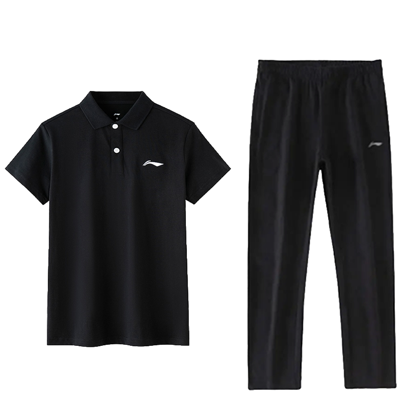 Li-Ning Li Ning Casual Sportswear Unisex Black+Black