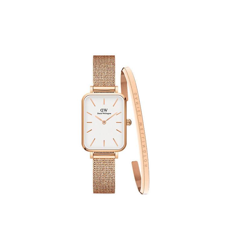 DW/DanielWellington Daniel Wellington QUADRO Collection Wrist Watches Quartz Movement White Dial Women's Watch