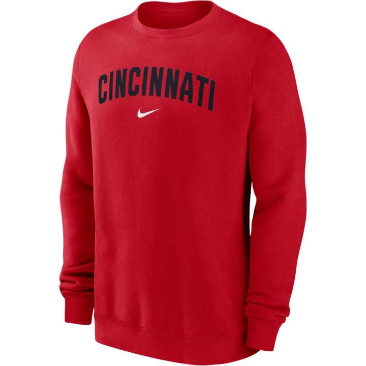 Nike Nike Cincinnati s 2-Hit Men's Nike Mlb Pullover Crew