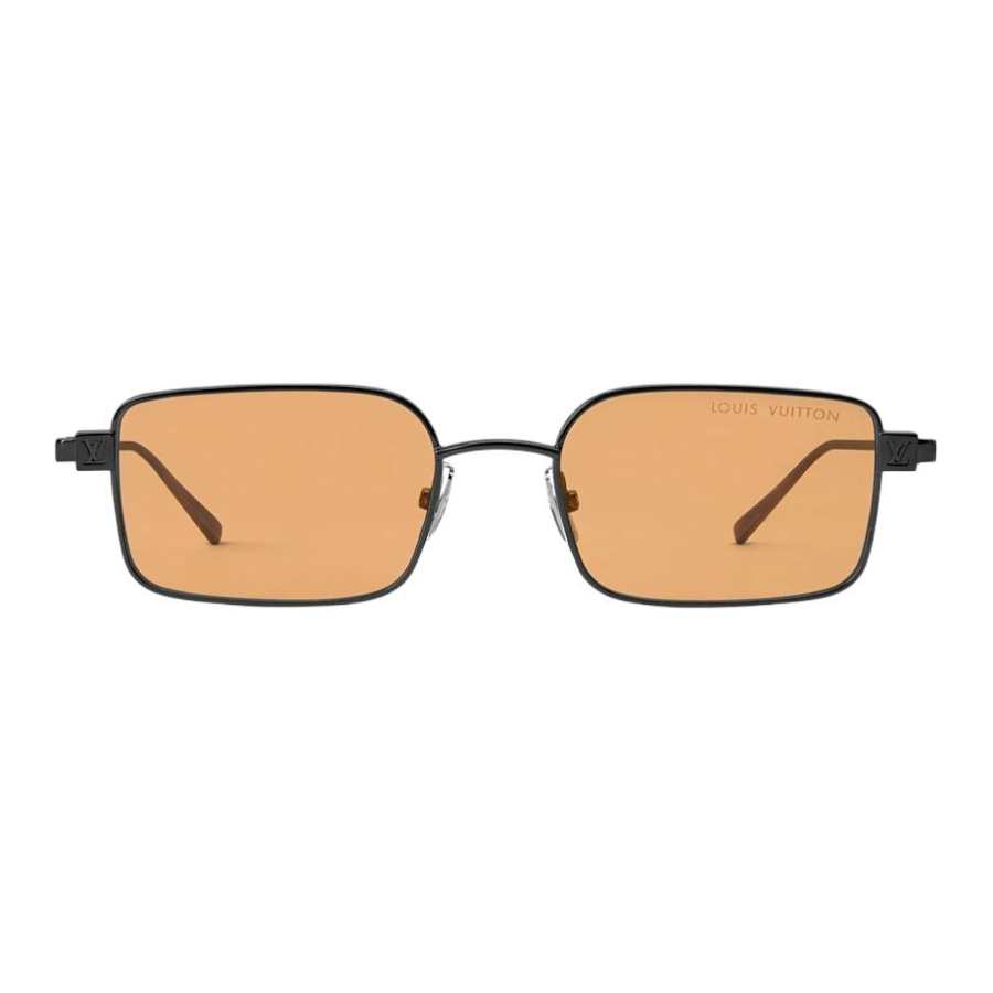 LOUIS VUITTON LOUIS VUITTON Metal Square Sunglasses Men's Black