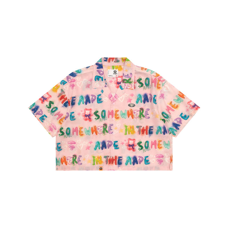 Aape Shirts Women's Lapel Moderate Shirt