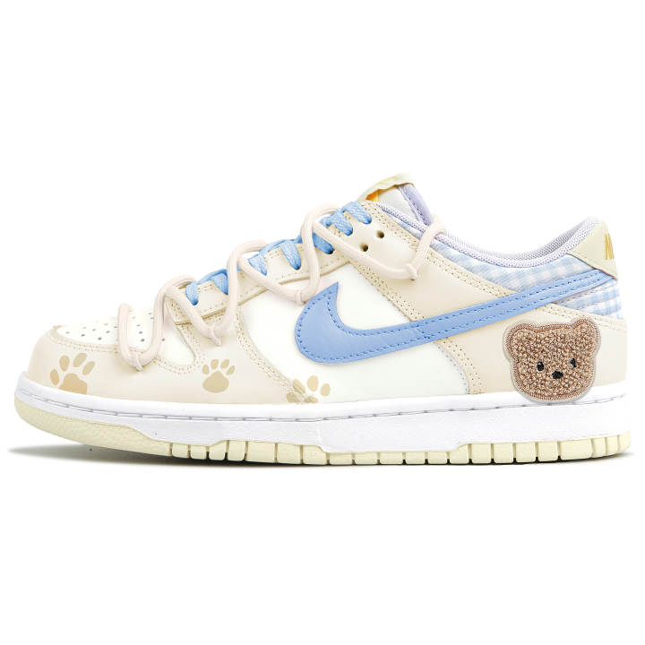 Nike Nike Dunk Cushioning Low top Kids' Skateboarding Shoes Light Yellow Teenagers