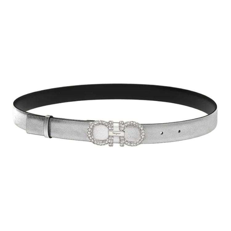 Ferragamo Ferragamo Gancini Logo Plaque Belt