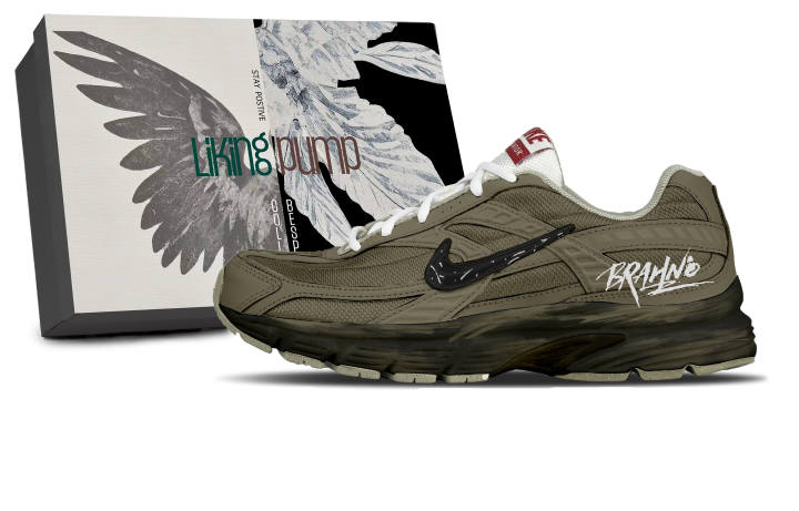 Nike Nike Initiator Mesh Cushioning Slip Resistant Abrasion Resistant Low top Rubber Running Shoes Men's