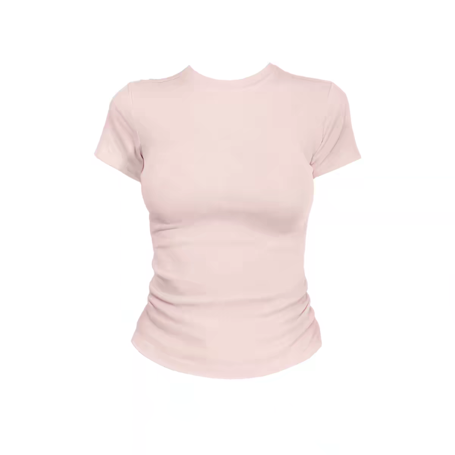MostwantedLab T Shirts Women's V Neck Thin Nipped In Waist
