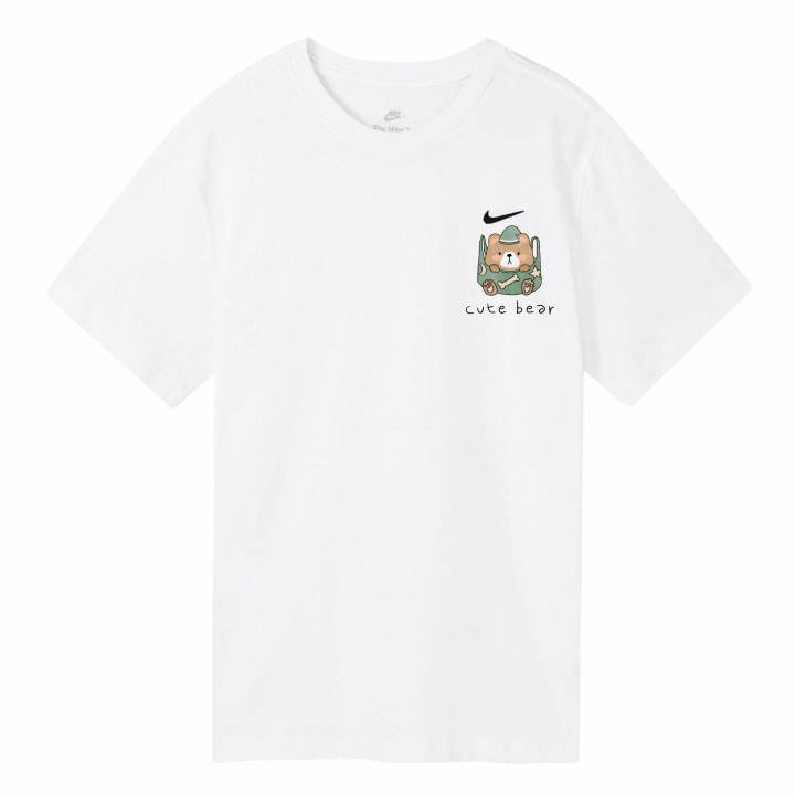 Nike Nike Sportswear T Shirts Unisex White Crew Neck Moderate