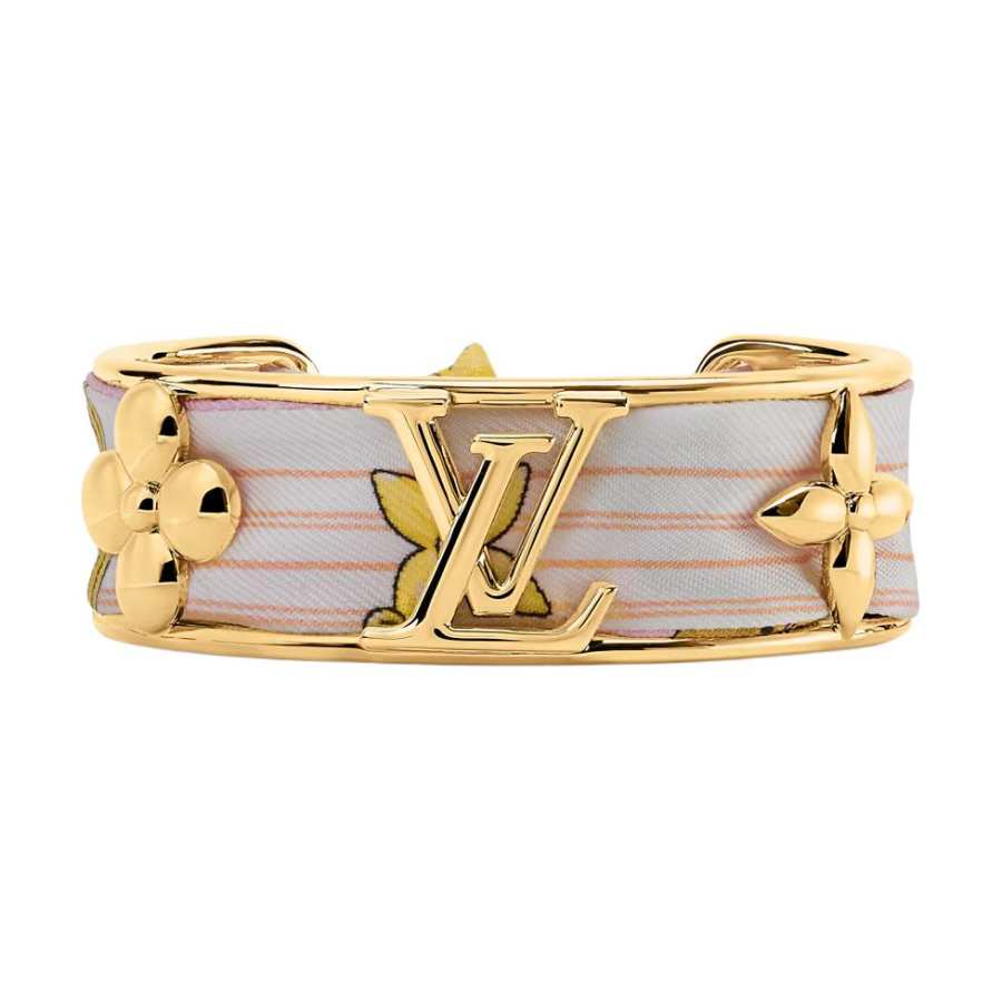 LOUIS VUITTON LOUIS VUITTON Initiales Bangles Women's Pink/Gold