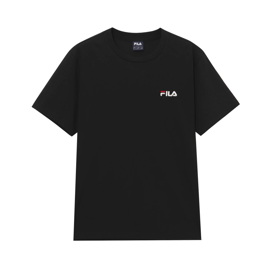 FILA Quick Dry T Shirts Unisex Black Crew Neck