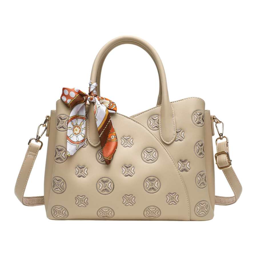 PAYOT Synthetic Leather Handbag Women's Apricot