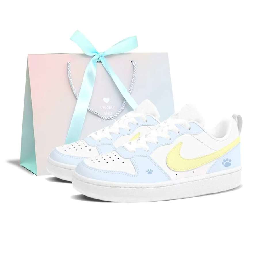 Nike Nike Court Borough Kitten Leather Low top Kids' Skateboarding Shoes Teenagers