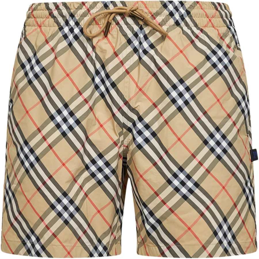 Burberry SS26 Swimming Shorts Classic Version Men's Khaki