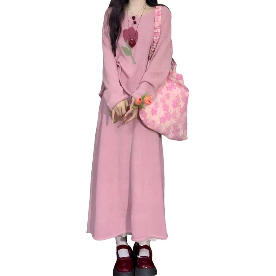 JBBCN Two Piece Skirt Sets Women's Crew Neck Moderate Long