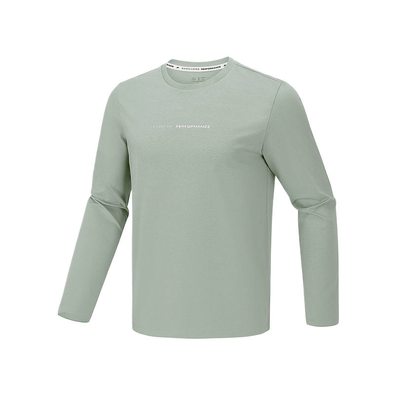 Skechers T Shirts Men's Phantom Light Gray 05CQ Crew Neck Moderate