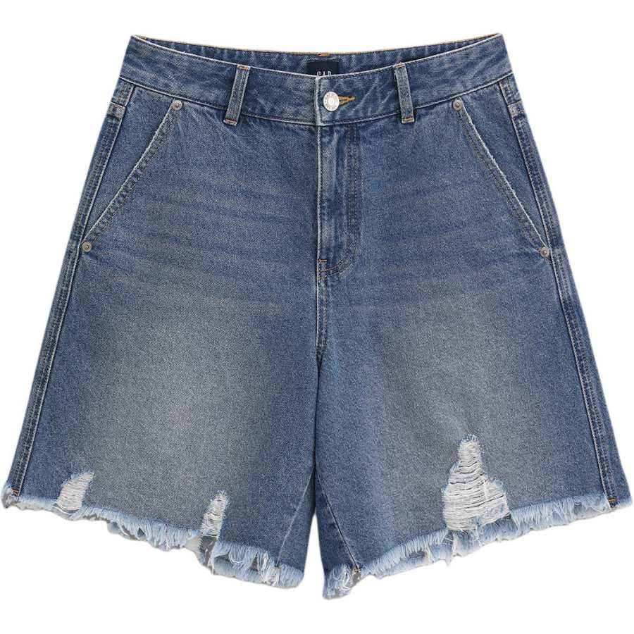 GAP Denim Shorts Women's Blue Washed Moderate Other