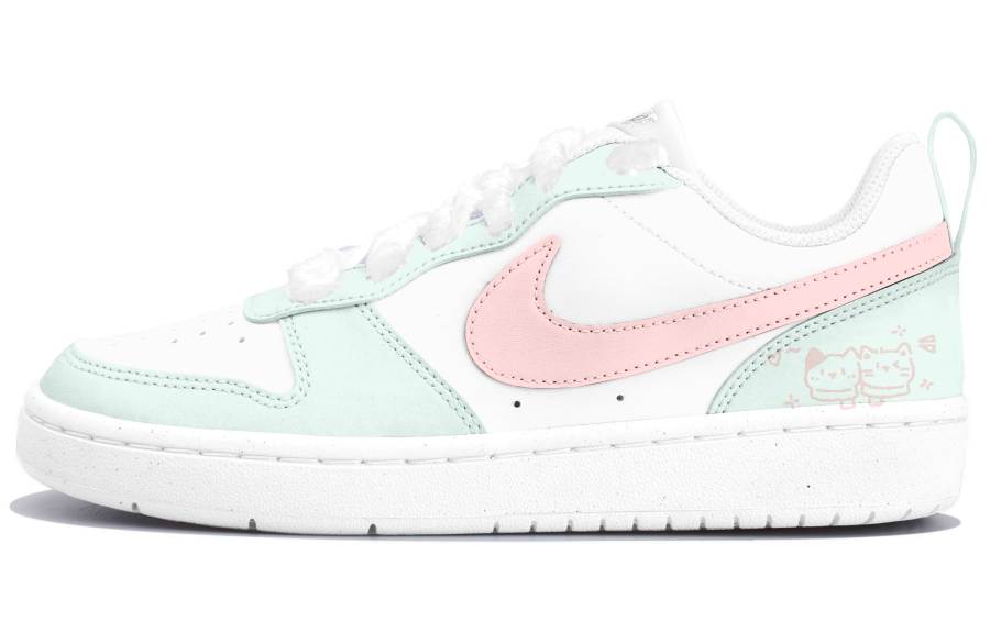 Nike Nike Court Borough Leather Kids' Skateboarding Shoes Pink Teenagers