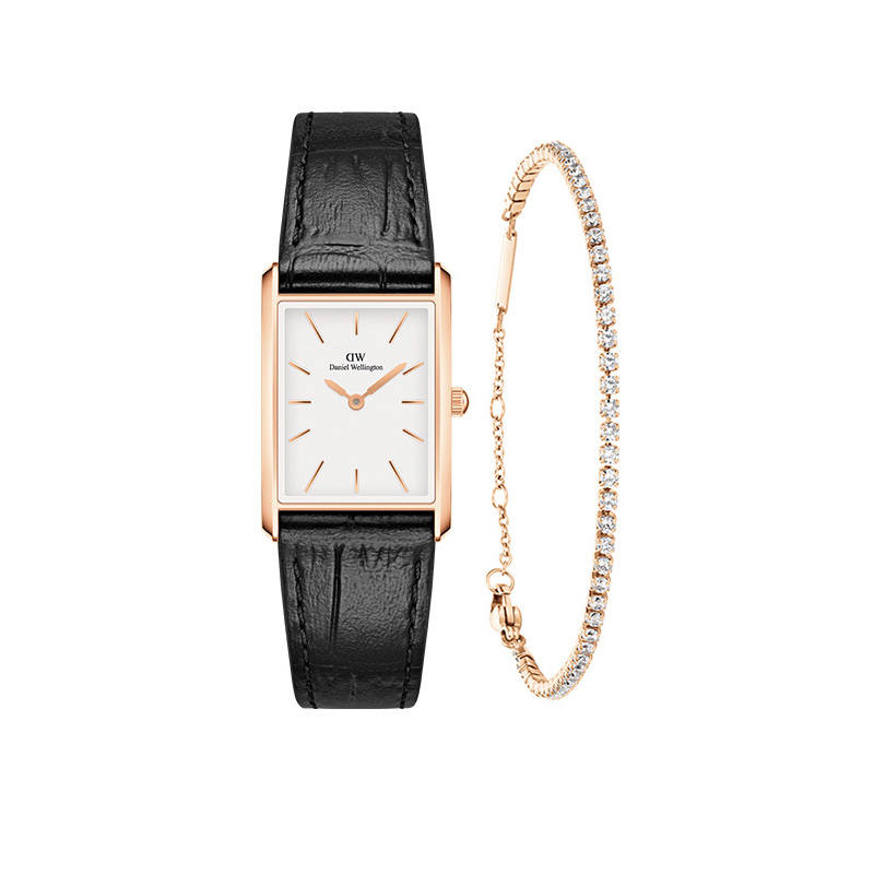 DW/DanielWellington Daniel Wellington Wrist Watches Quartz Movement Cow Leather Strap 32*22mm White Dial Women's Watch
