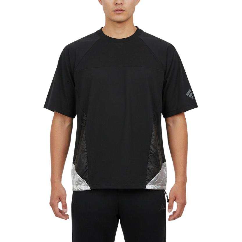 Adidas Adidas T Shirts Men's Black Crew Neck Moderate