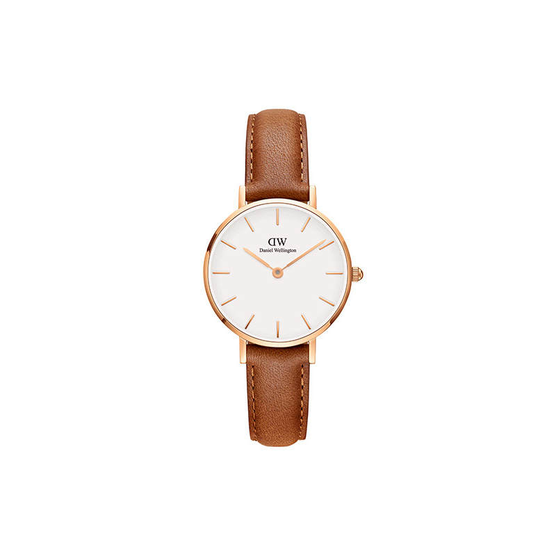 DW/DanielWellington Daniel Wellington PETITE Collection Wrist Watches Quartz Movement Leather Strap White Dial Women's Watch