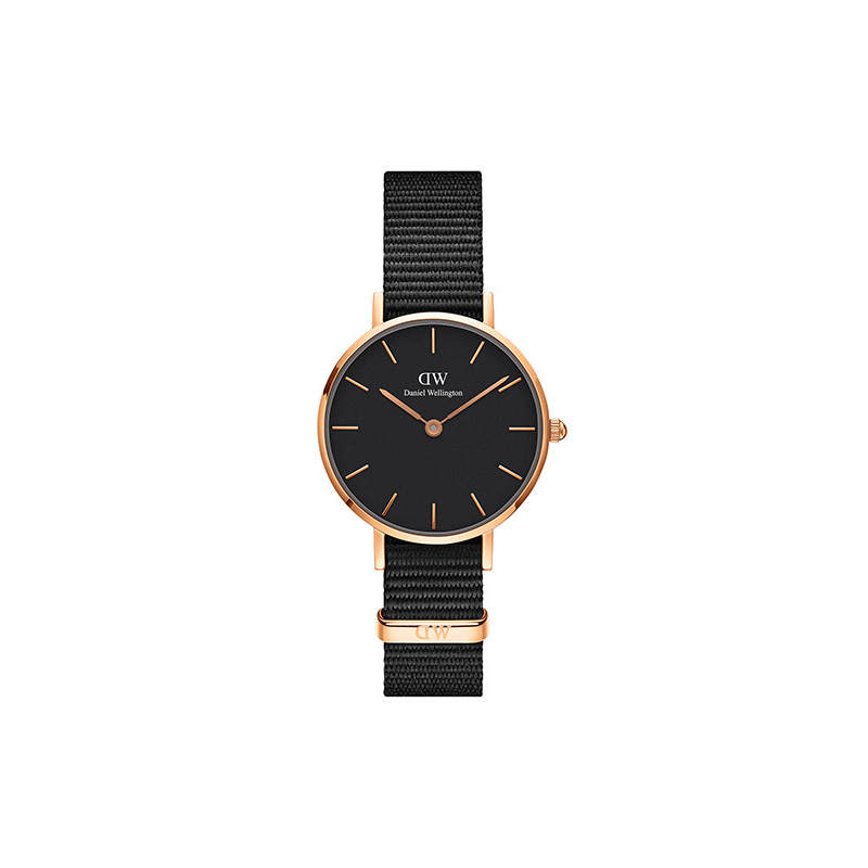 DW/DanielWellington Daniel Wellington DW Women's Watch Quartz Movement Canvas Nylon Strap 28mm Black Dial Women's Watch