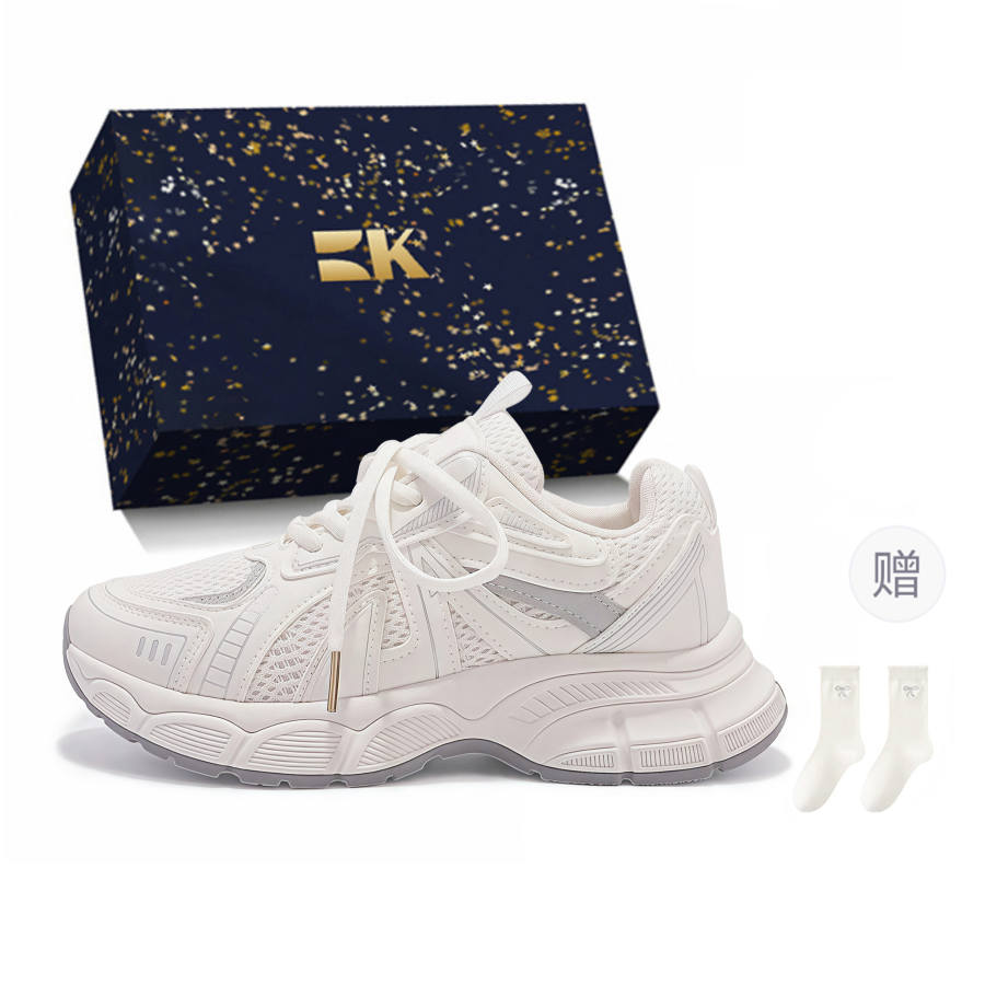 Boldi Kuki Synthetic Leather Coverage Low top Chunky Sneakers Women's