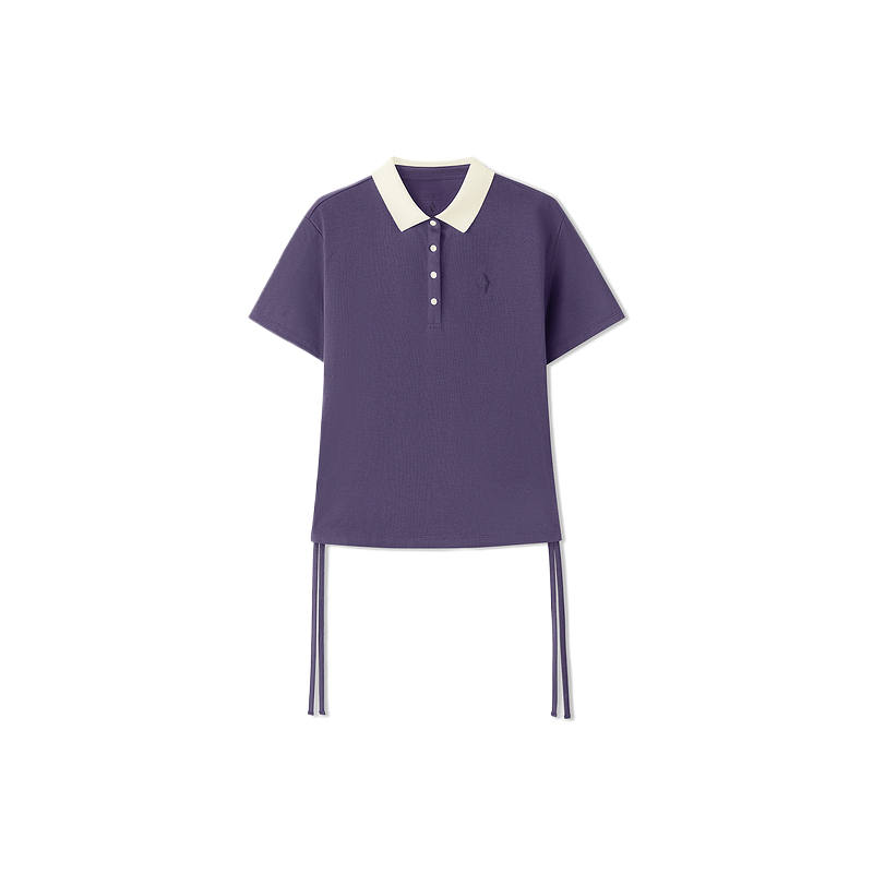 Skechers Polo Shirts Women's Gothic Purple 05HS Polo Collar Moderate Other
