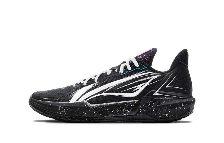 Li-Ning Li Ning Light Speed 3 Abrasion Resistant Breathable Low top Basketball Shoes Men's Black White
