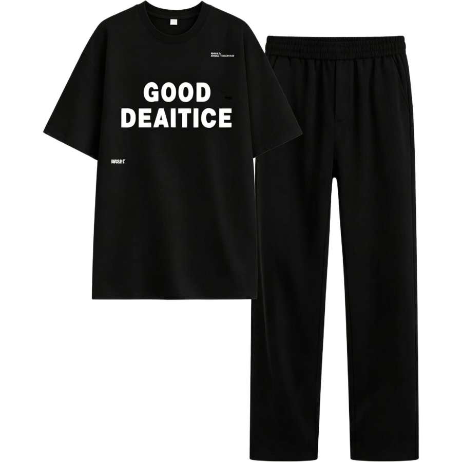 Lnga Landgre Casual Sportswear Men's Crew Neck Thin