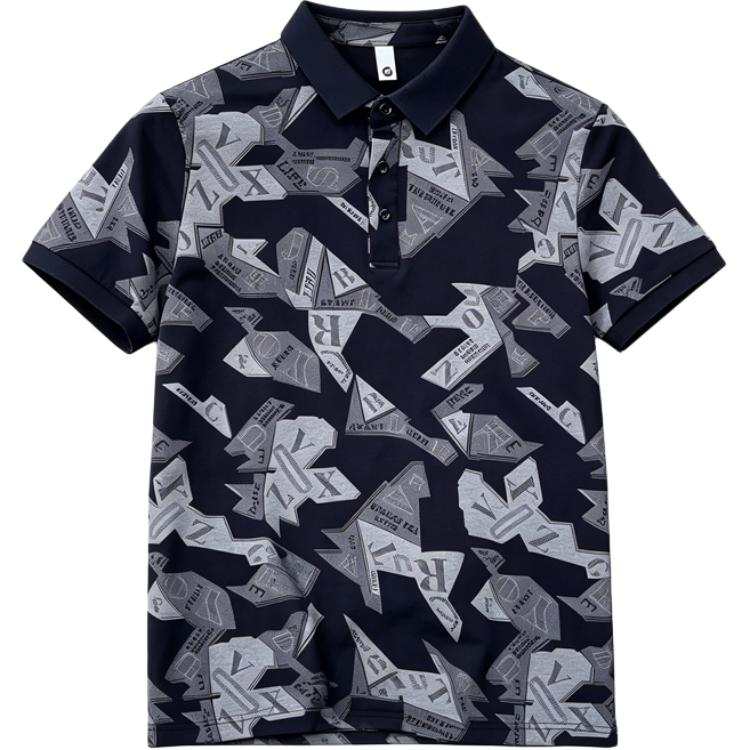 Lnga Landgre Polo Shirts Men's Image Color Polo Collar Thin Straight Fit