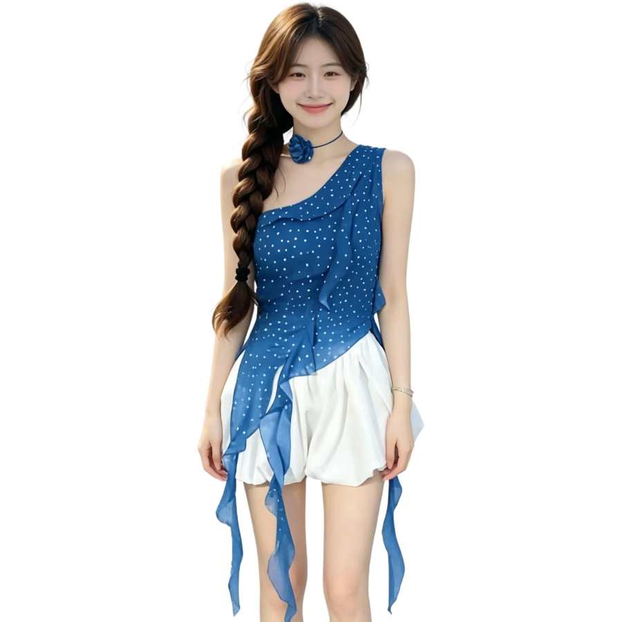 JBBCN Two Piece Skirt Sets Women's Asymmetrical Collar Moderate Short