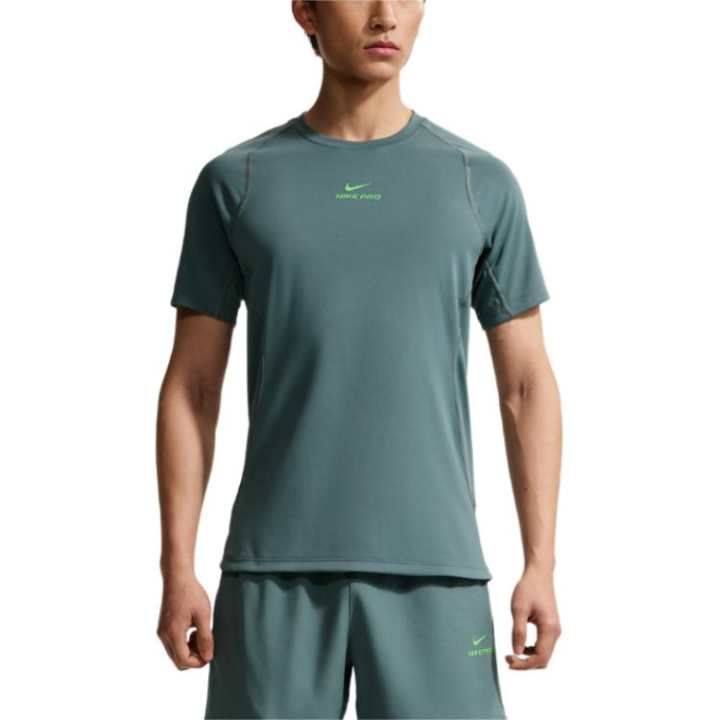 Nike Nike Pro T Shirts Men's Mineral Slate Blue Crew Neck