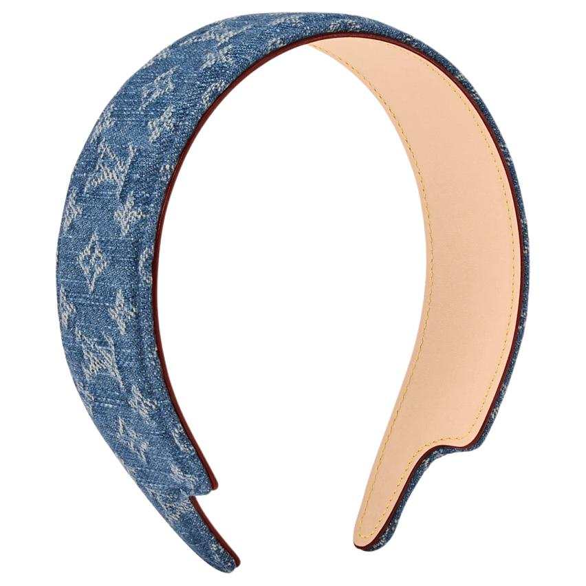 LOUIS VUITTON Cotton Headbands Women's Blue