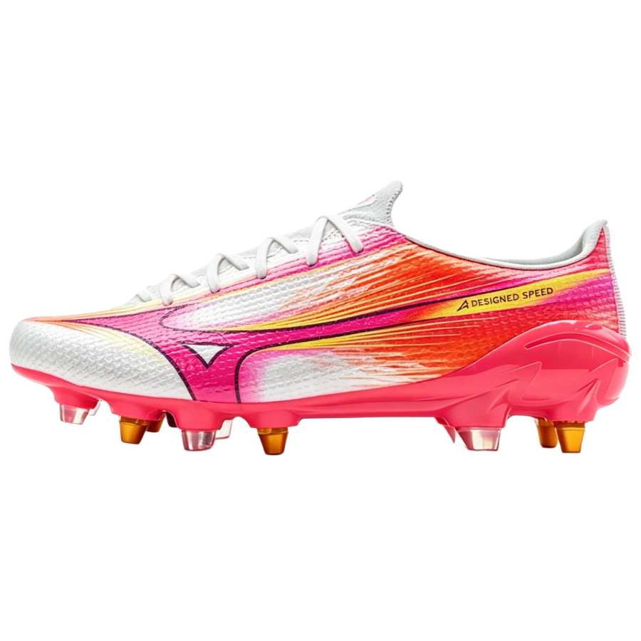 Mizuno Alpha 3 SG Soft Ground Soccer Shoes Unisex White