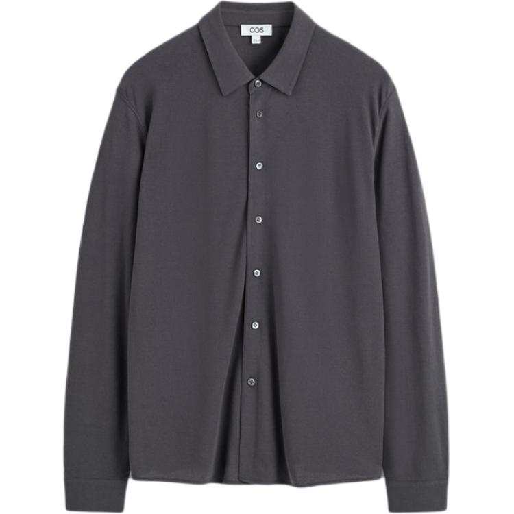 COS Shirts Men's Charcoal Black Moderate