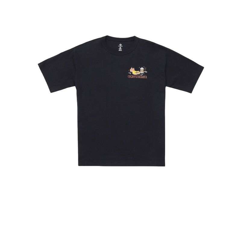 Converse Converse T Shirts Unisex Black Crew Neck
