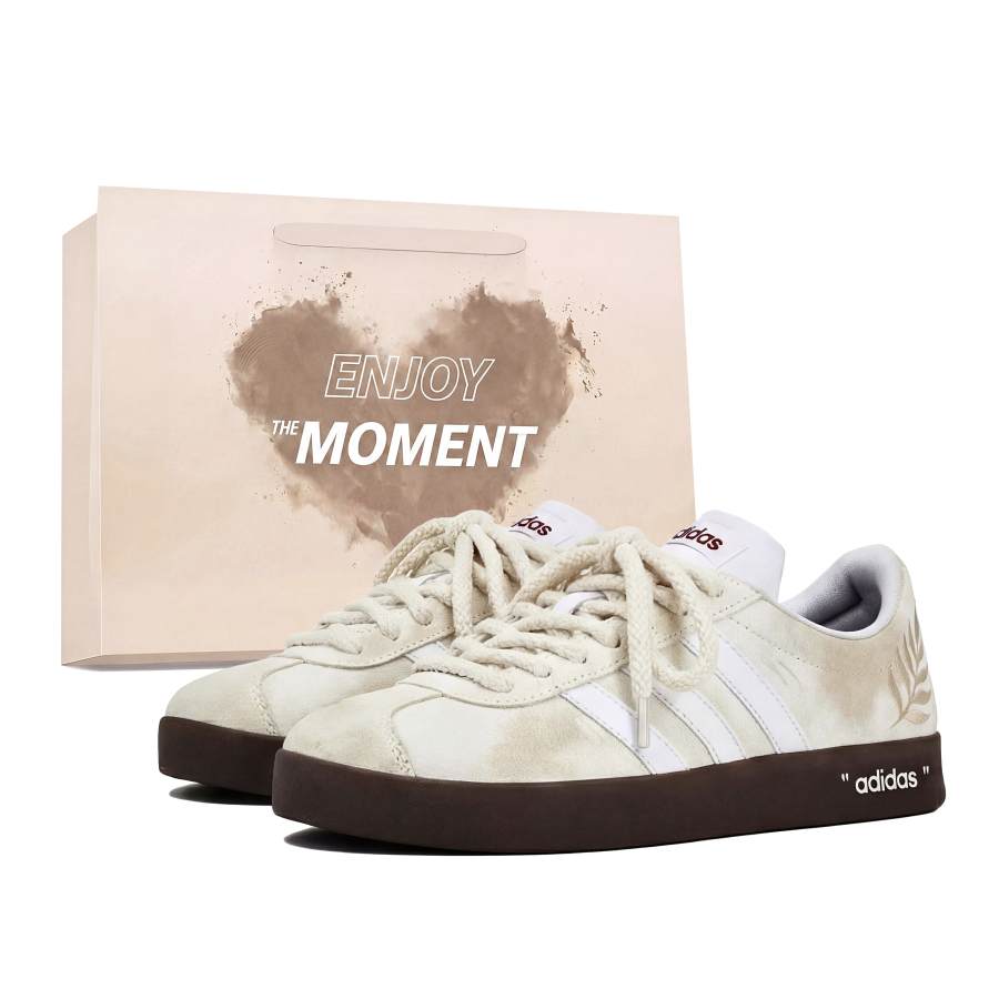 Adidas Adidas Vl Court Classic Shopping Bag German Army Trainers Unisex Beige Brown