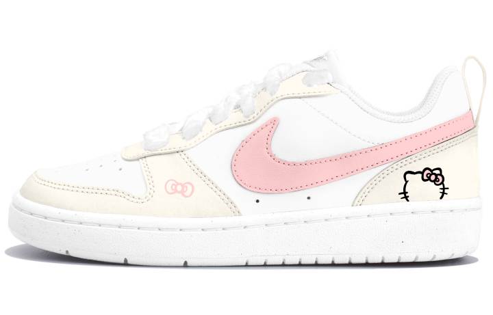 Nike Nike Court Borough Leather Kids' Skateboarding Shoes Pink Teenagers