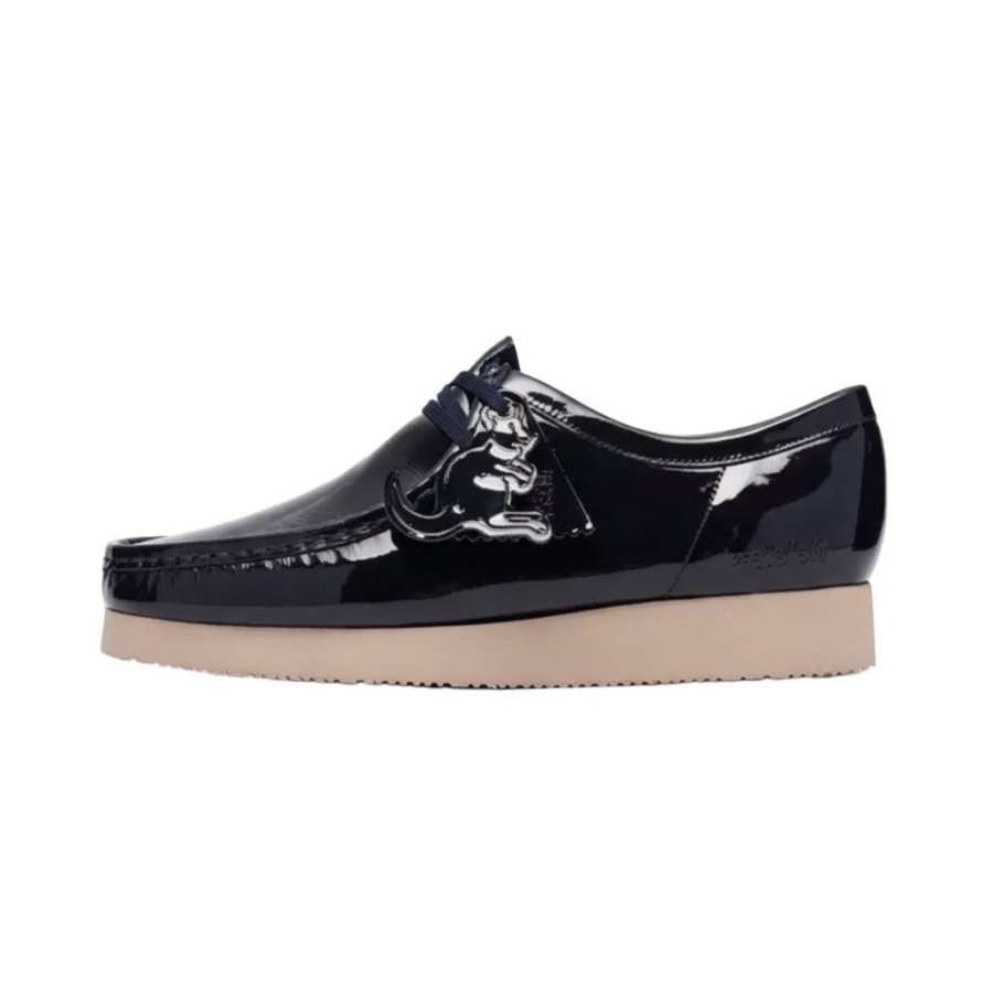 Clarks OriginalsWallabee2604 Casual Leather Shoes Men's Dark Blue