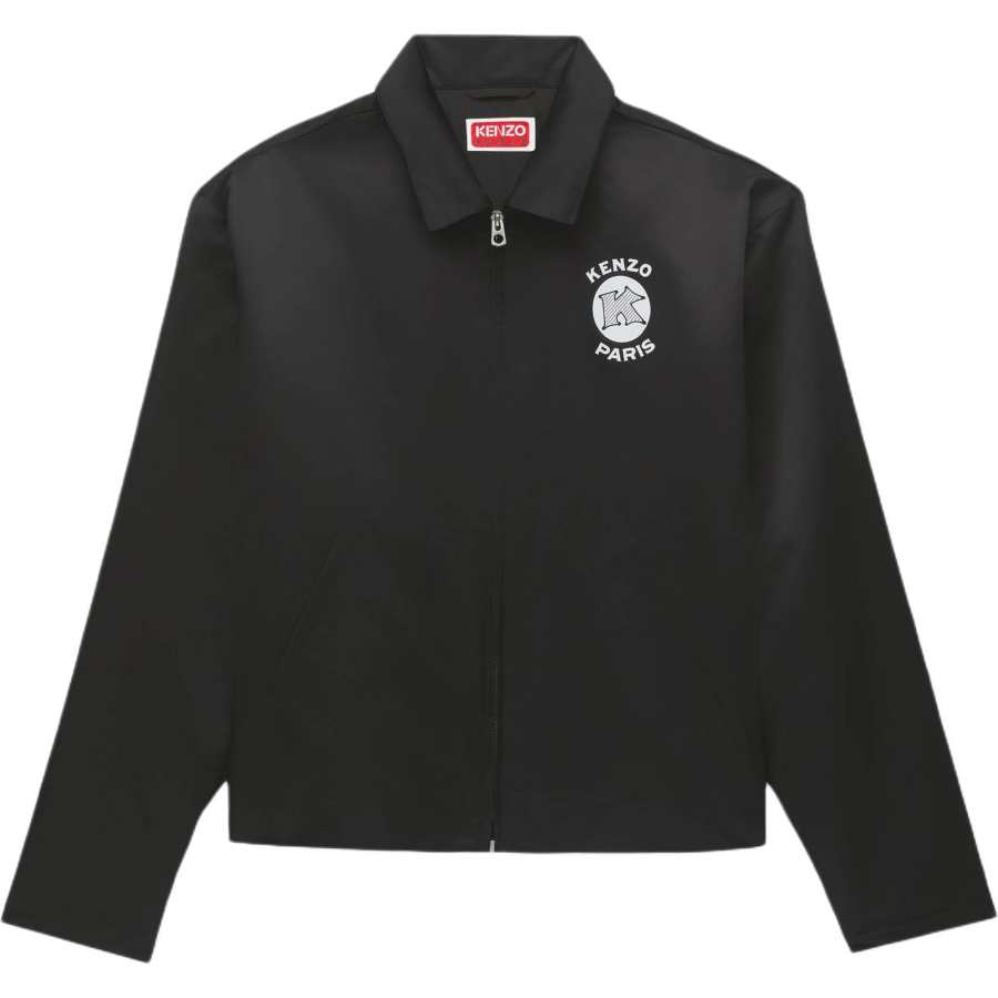 KENZO KENZO Jackets Men's Black Lapel Moderate Straight Fit