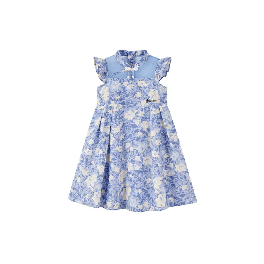 Disney Girls' Dress 2026 Summer Blue Kids'
