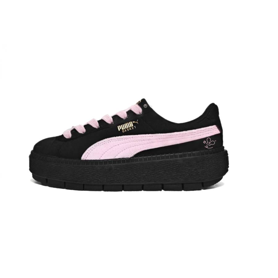 PUMA Platform Trace Skateboard Shoes Women's Low Top Black