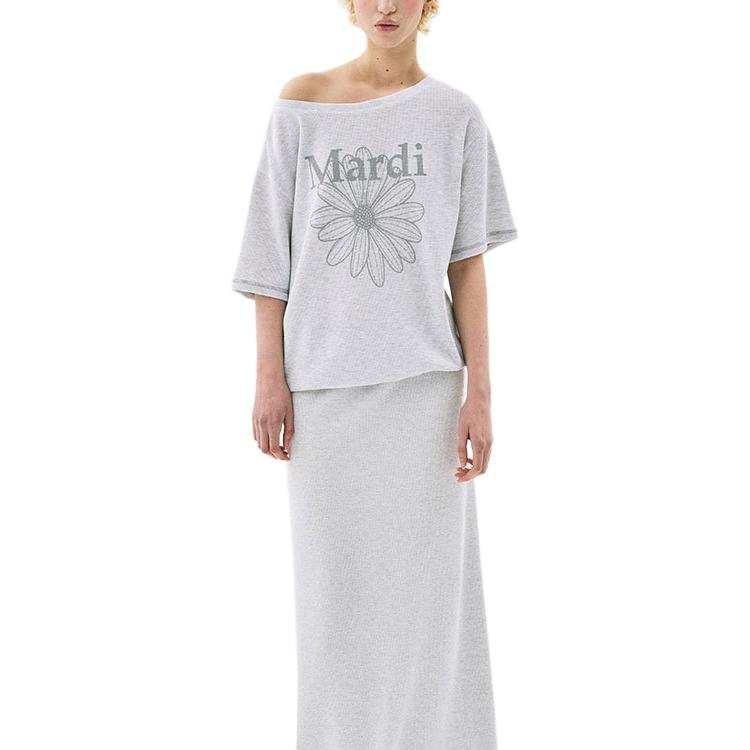 MARDI MERCREDI T Shirt Women's Korean Style