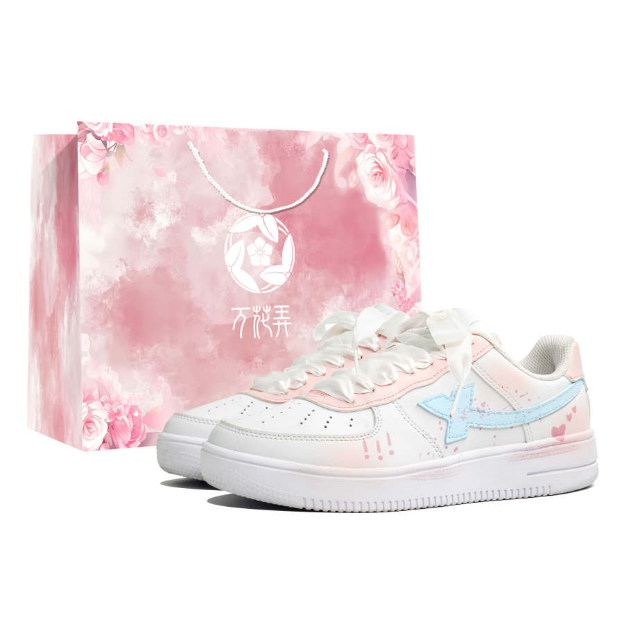 XTEP Skate Shoes Women's Low Top Pink/Blue
